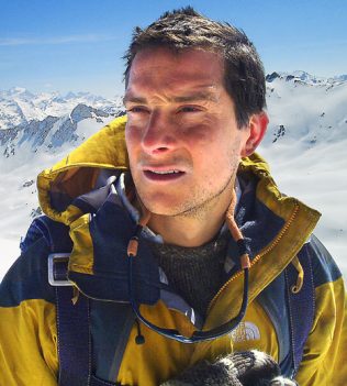 Bear Grylls on his Discovery Channel show, Man vs. Wild.